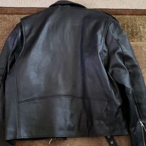 Mens Leather motorcycle jacket